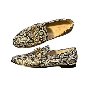 Cole Haan Modern Classics Bit Leather Snake Print Loafer